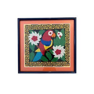 Vintage Panamanian Mola Textile Wall Art | San Blas Kuna Mola | Hand-Stitched Fo